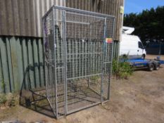 LARGE SIZED GAS BOTTLE CAGE, GALVANISED. THIS LOT IS SOLD UNDER THE AUCTIONEERS MARGIN SCHEME, TH
