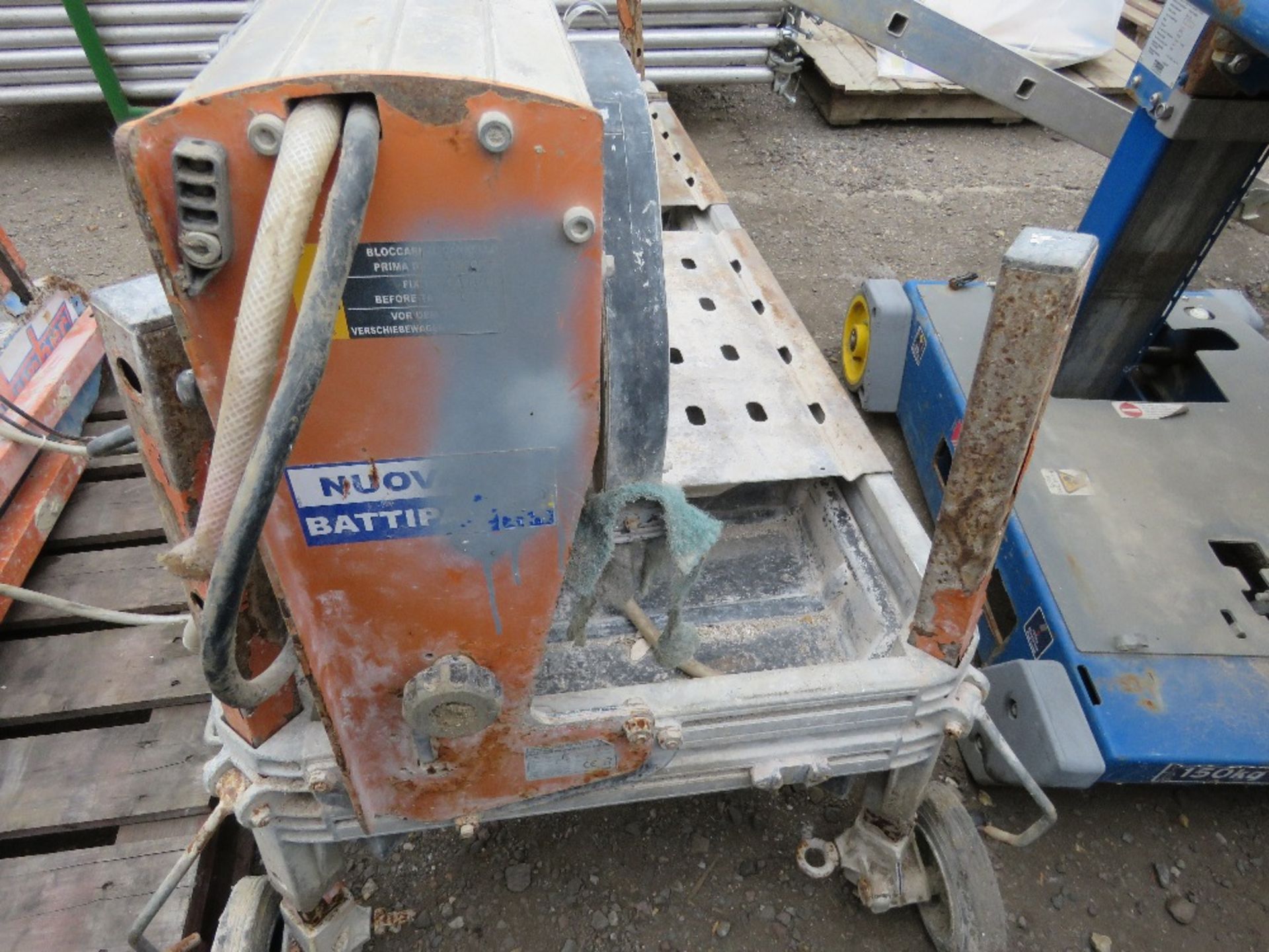 PRIME 120 SLAB CUTTING SAWBENCH, SLIDING HEAD, 5FT TOTAL LENGTH APPROX. - Image 2 of 4