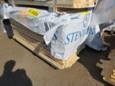 EXTRA LARGE PACK OF UNTREATED VENETIAN FENCE / TRELLIS SLAT TIMBER CLADDING: 1.83M X 45MM X 17MM APP