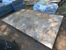 METAL FLAT PLATE 5FT X 8FT APPROX. THIS LOT IS SOLD UNDER THE AUCTIONEERS MARGIN SCHEME, THEREFOR