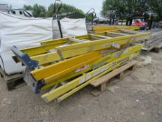 4NO SETS OF GRP STEP LADDERS. THIS LOT IS SOLD UNDER THE AUCTIONEERS MARGIN SCHEME, THEREFORE NO