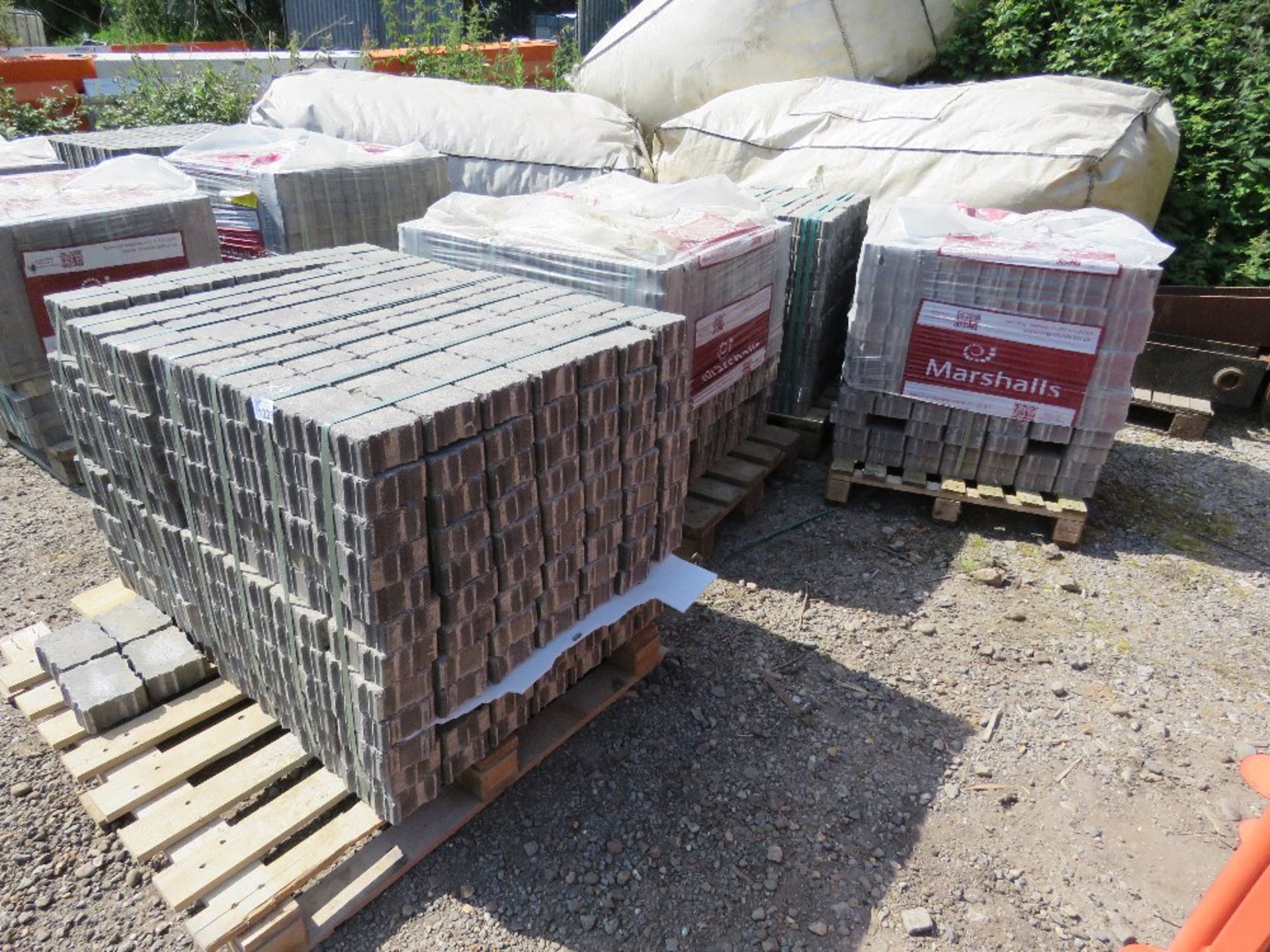 4 X PALLETS OF MARSHALL GREY PAVERS. - Image 2 of 8