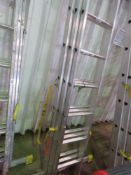 ALUMINIUM LADDER, 3 STAGE, 8FT CLOSED LENGTH APPROX.