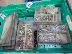 2 X BOXES OF WORKSHOP CLIPS, PINS ETC. THIS LOT IS SOLD UNDER THE AUCTIONEERS MARGIN SCHEME, THER