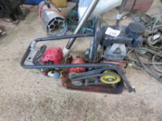 HONDA WATER PUMP PLUS A COMPACTION PLATE WITH HANDLE, SPARES/REPAIR.