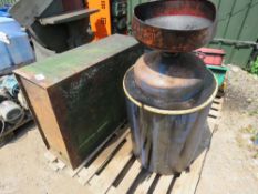 PARTS WASHER, OIL TANK AND OIL DRAINER. THIS LOT IS SOLD UNDER THE AUCTIONEERS MARGIN SCHEME, THE