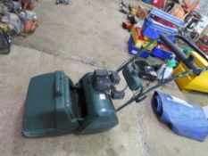 BALMORAL CYLINDER MOWER WITH BOX. THIS LOT IS SOLD UNDER THE AUCTIONEERS MARGIN SCHEME, THEREFORE