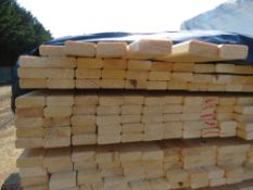 EXTRA LARGE PACK OF UNTREATED VENETIAN FENCE / TRELLIS SLAT TIMBER CLADDING: 1.83M X 45MM X 17MM APP