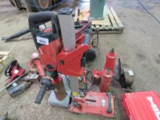 HILTI DD150U DIAMOND CORE DRILLING RIG WITH 7NO CORE BITS, OWNER RETIRING. THIS LOT IS SOLD UNDER