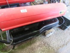 SPACE HEATER ON WHEELS, 240VOLT POWERED. THIS LOT IS SOLD UNDER THE AUCTIONEERS MARGIN SCHEME, TH