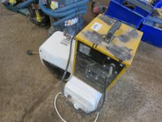 2 X WATER HEATERS PLUS A CUBE FAN HEATER. THIS LOT IS SOLD UNDER THE AUCTIONEERS MARGIN SCHEME, T