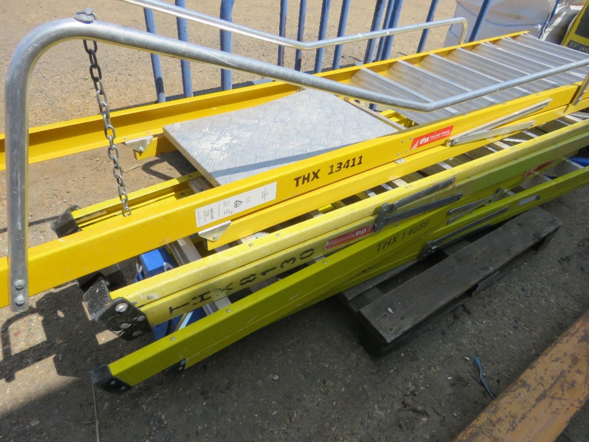 4 X GRP STEP LADDERS, SOME APPEAR LITTLE USED?? - Image 2 of 2