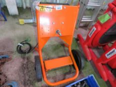 BELLE ALTRAD MINI CEMENT MIXER CHASSIS WITH MOTOR, UNUSED. 240 VOLT.