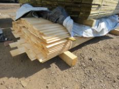 PACK OF UNTREATED SHIP LAP TIMBER CLADDING: 2.1M X 100MM APPROX.