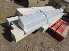 PALLET OF ASSORTED METAL AND CONCRETE LINTELS. 0.9M - 2.4M LENGTH APPROX. THIS LOT IS SOLD UNDER