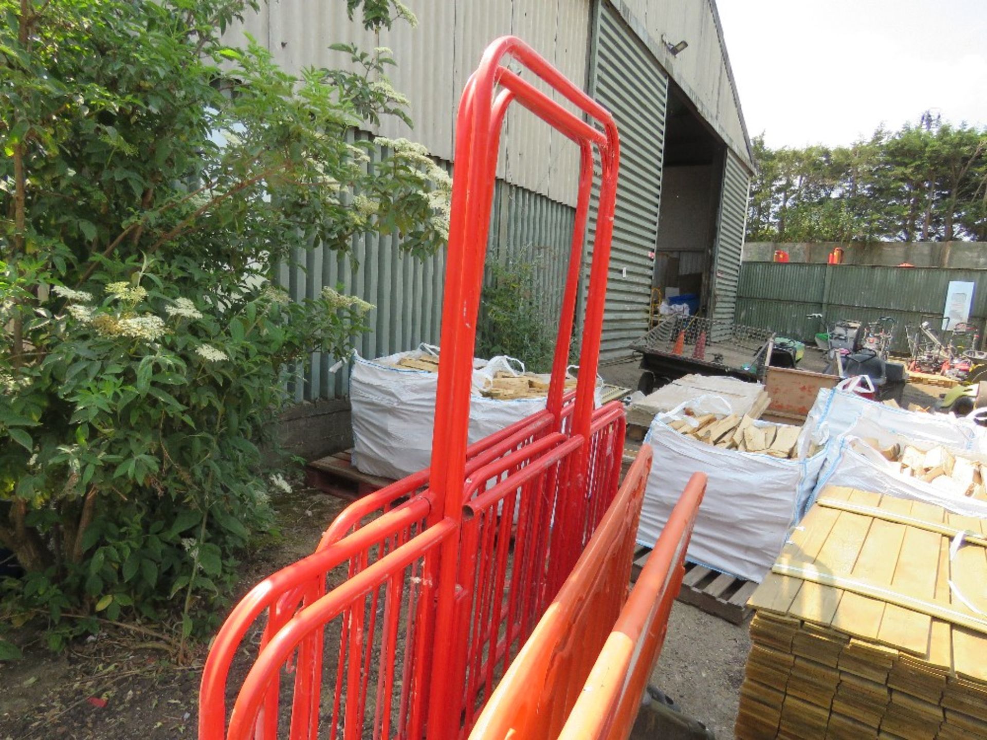 2 X PLASTIC CHAPTER 8 BARRIERS PLUS 4NO METAL PEDESTRIAN GATES. THIS LOT IS SOLD UNDER THE AUCTIO - Image 6 of 6