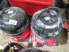 2 X NUMATIC 110VOLT VACUUM CLEANERS. SOURCED FROM COMPANY LIQUIDATION. THIS LOT IS SOLD UNDER THE AU