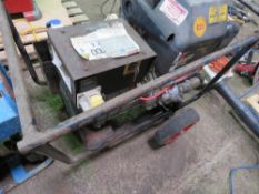 LISTER ELECTRIC START 5 KVA BARROW GENERATOR, DUAL VOLTAGE, SEEN RUNNING....WATCH VIDEO. THIS LO