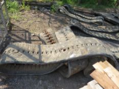 2 X RUBBER EXCAVATOR TRACKS, 8TONNE APPROX.
