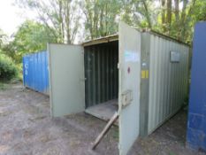 STEEL SECURE CONTAINER, 12FT X 8FT APPROX.