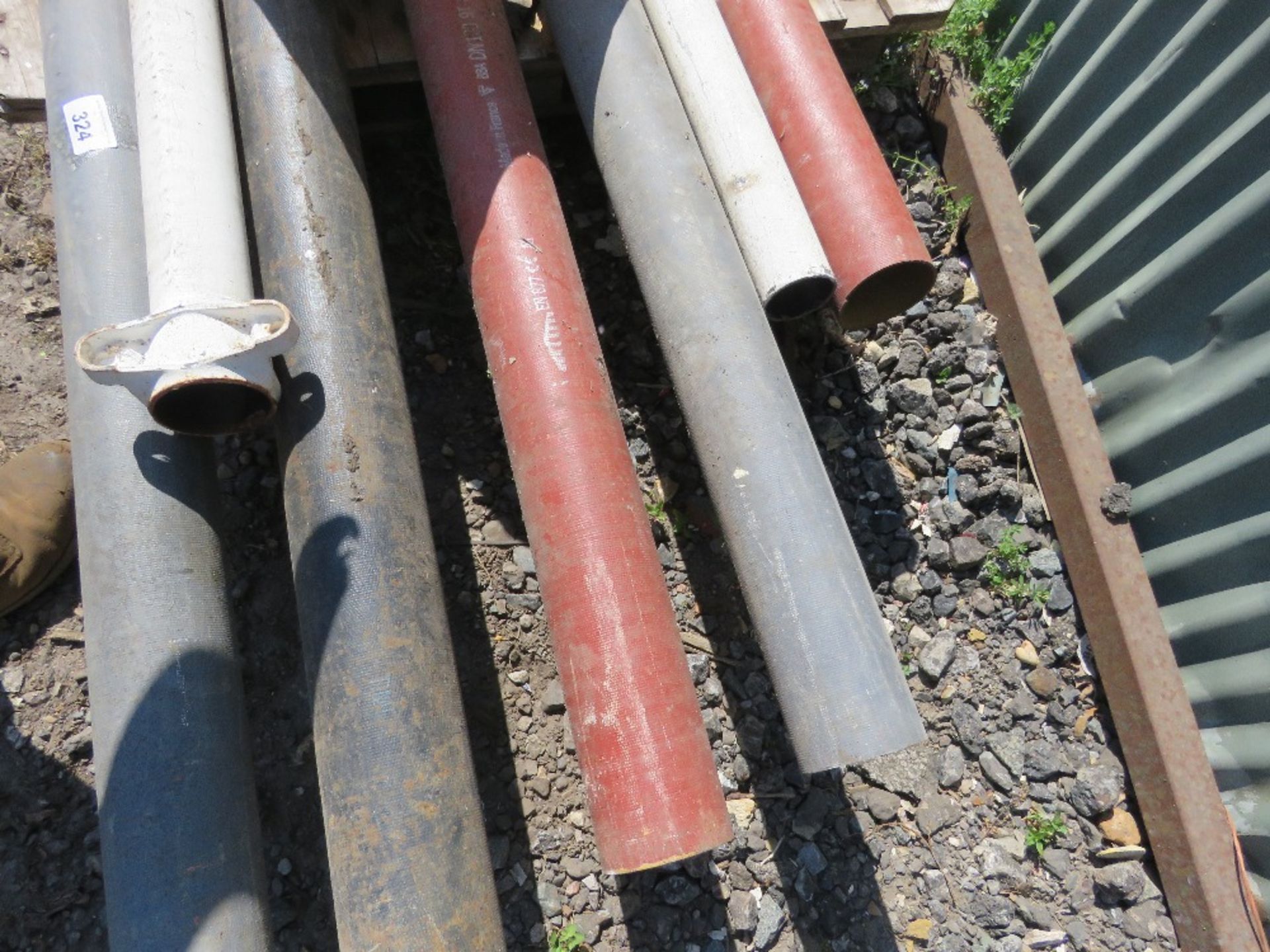 ASSORTED FIRE PROOFED PIPES PLUS FITTINGS. THIS LOT IS SOLD UNDER THE AUCTIONEERS MARGIN SCHEME, - Image 2 of 4
