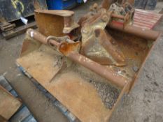 4NO ASSORTED EXCAVATOR BUCKETS ON 45MM PINS: 1200MM, 750MM, 200MM, 450MM WIDTH APPROX. THIS LOT I