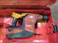HILTI TE54 BATTERY DRILL IN A CASE. THIS LOT IS SOLD UNDER THE AUCTIONEERS MARGIN SCHEME, THEREFO