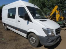 MERCEDES 313CDI WELFARE VAN REG:KX14LYU. 88K APPROX REC MILES. WITH V5, FIRST REGISTERED 20/3/14. MO