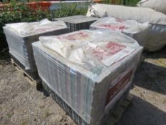 4 X PALLETS OF MARSHALL GREY PAVERS.