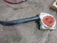 STIHL PETROL ENGINED HAND HELD BLOWER. THIS LOT IS SOLD UNDER THE AUCTIONEERS MARGIN SCHEME, THER