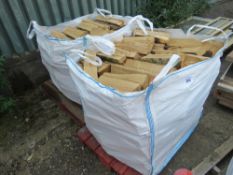 2 X BULK BAGS OF FIREWOOD LOGS, MAINLY SILVER BIRCH. THIS LOT IS SOLD UNDER THE AUCTIONEERS MARGI