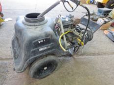 PETROL ENGINED WASHER BARROW WITH TANK, HONDA ENGINED.