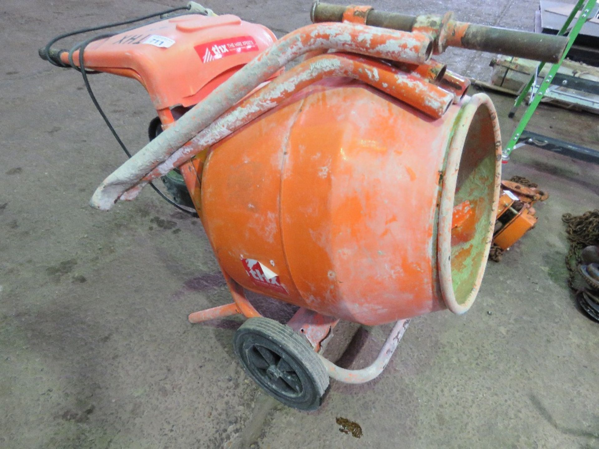 BELLE 110VOLT CEMENT MIXER WITH STAND. YEAR 2018 BUILD.