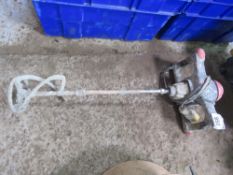PLASTER MIXER, 110VOLT POWERED. THIS LOT IS SOLD UNDER THE AUCTIONEERS MARGIN SCHEME, THEREFORE N