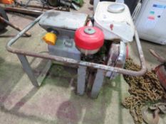 HONDA POWERED PETROL GENERATOR. THIS LOT IS SOLD UNDER THE AUCTIONEERS MARGIN SCHEME, THEREFORE N