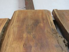 LARGE FRENCH OAK PLANK. 63MM DEPTH, 60CM WIDE (AVERAGE) AND 2.5M LENGTH APPROXIMATELY. IDEAL FOR TAB