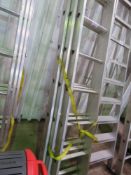 ALUMINIUM LADDER, 3 STAGE, 10FT CLOSED LENGTH APPROX.