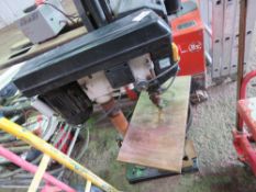 JET 240VOLT PILLAR DRILL. SOURCED FROM WORKSHOP CLEARANCE. THIS LOT IS SOLD UNDER THE AUCTIONEER