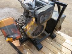 YANMAR TYPE SINGLE CYLINDER DIESEL ENGINE WITH HYDRAULIC PUMP AND TANK FITTED. THIS LOT IS SOLD U