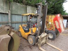 HUAHE 3 TONNE CAPACITY DIESEL FORKLIFT TRUCK, YEAR 2015 BUILD WITH ROTATOR ATTACHMENT FITTED. 3285 R