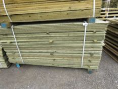 EXTRA LARGE PACK OF PRESSURE TREATED SHIPLAP FENCE CLADDING TIMBER BOARDS. 1.83M LENGTH X 100MM WIDT