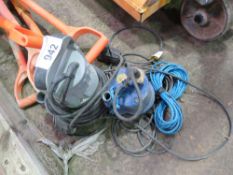 2 X 240VOLT SUBMERSIBLE WATER PUMPS.