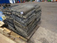 PALLET OF PRE USED SOIL STABILISING SQUARE GRILLES.