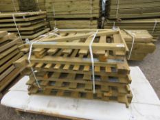 5 X WOODEN PICKET FENCE GATES.