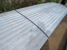 PACK OF 50NO 12FT CORRUGATED GALVANISED ROOFING SHEETS, EXTRA WIDE AT 1.14M WIDTH APPROX. THIS LO