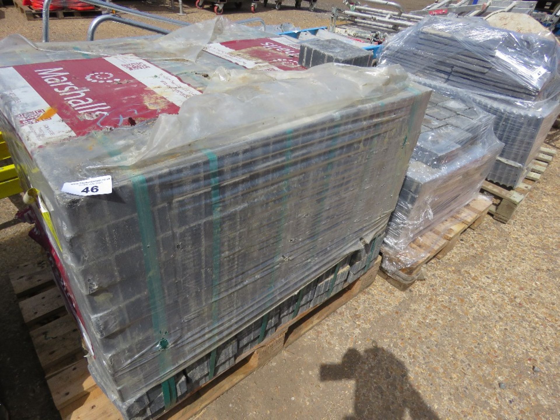 2 X PALLETS OF MARSHALL GREY PAVERS. - Image 2 of 11