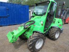 AVANT 760I COMPACT TELESCOPIC MATERIAL HANDLER WITH FULL CAB, YEAR 2015 BUILD, SOLD NEW IN 2016. BUY