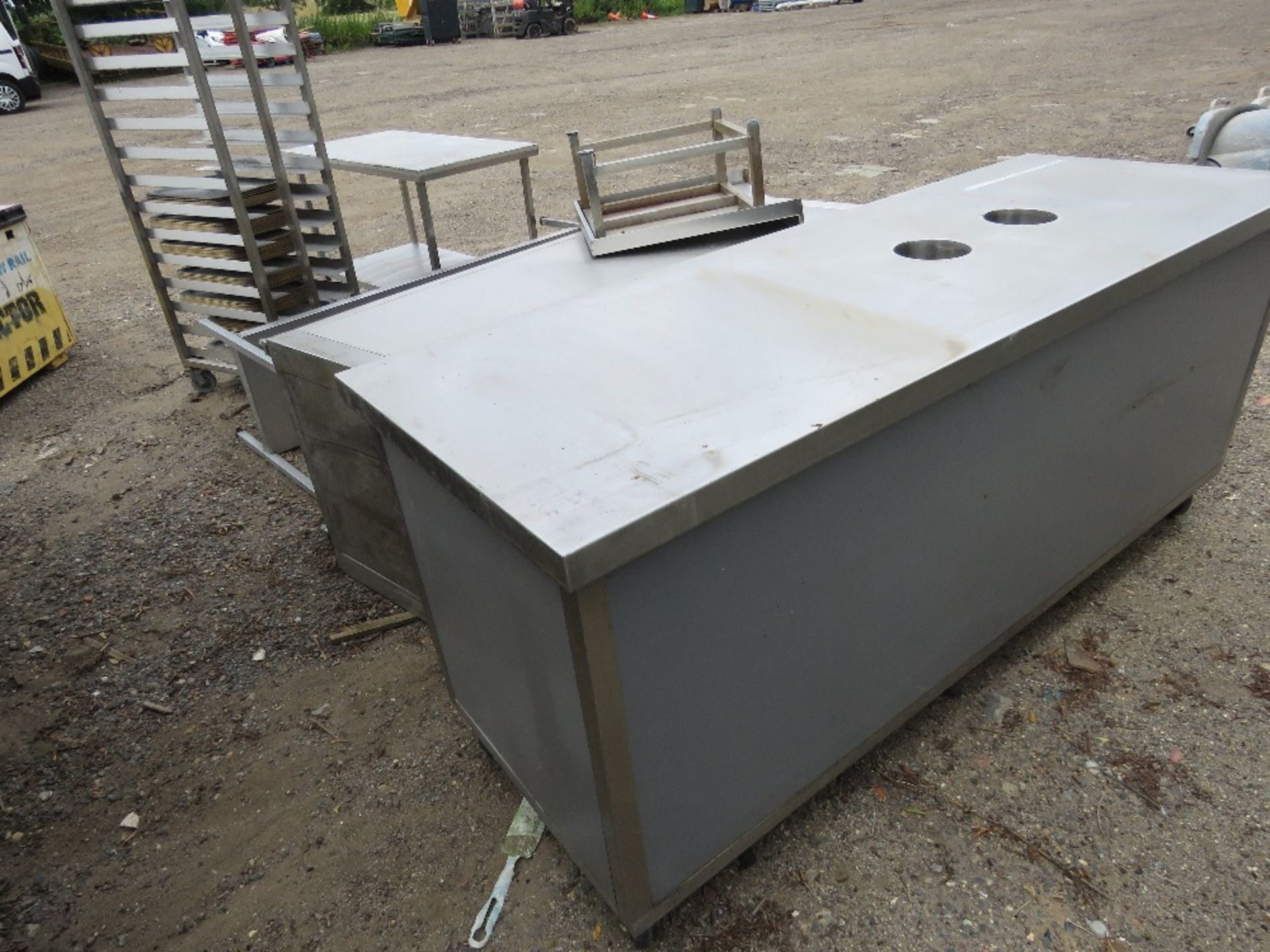 LARGE QUANTITY OF STAINLESS STEEL CATERING WORKTOPS ETC. THIS LOT IS SOLD UNDER THE AUCTIONEERS M - Image 9 of 9