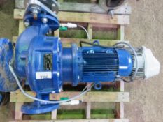 LOWARA LINE 80 LARGE CAPACITY WATER PUMP WITH CONTROL UNIT, MODEL 945RCC4. BELIEVED TO HAVE NEVER BE