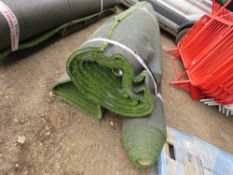 3NO ROLLS OF ASTRO TURF ARTIFICIAL GRASS: 4M WIDTH APPROX. THIS LOT IS SOLD UNDER THE AUCTIONEERS